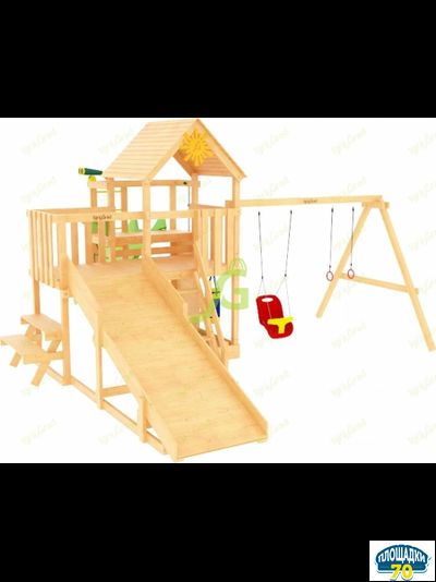 Детская площадка IgraGrad Крафт Pro 1 с зимней горкой