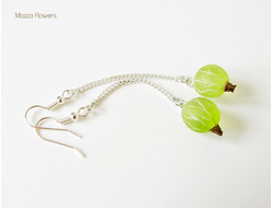 Серьги-цепочки "Крыжовник". ЕСТЬ В НАЛИЧИИ.