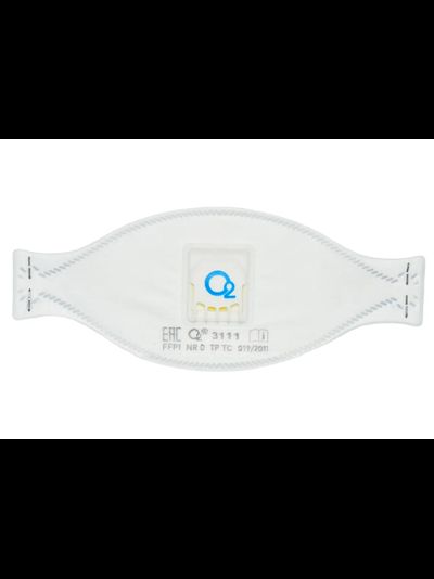 Респиратор-полумаска трехпанельный О2 3111 – FFP1 NR D с клапаном выдоха