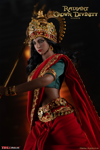 Индийская красавица в красном - Коллекционная ФИГУРКА 1/6 scale Radiant Crown Divinity Golden (PL2023-211A) - TBLeague