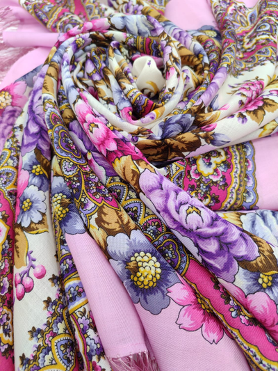 Павловопосадский платок Дни любви и цветов 2013-3