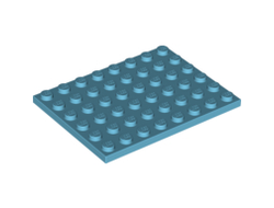 Plate 6 x 8, Medium Azure (3036 / 6097036)