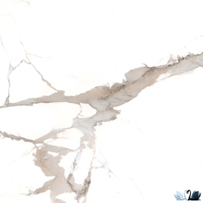 Керамогранит Zerde Tile Calacatta brown 80х80 см глянцевый