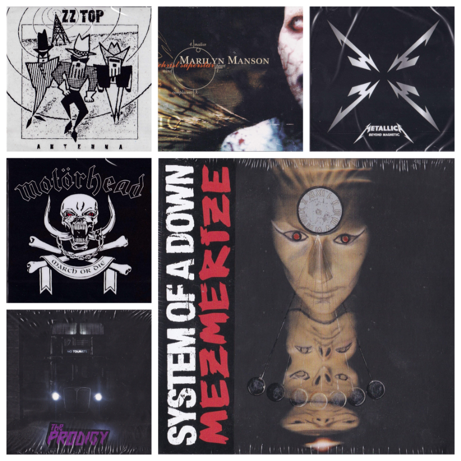 ZZ Top, Motorhead, Marilyn Manson, The Prodigy, Metallica, System Of A Down