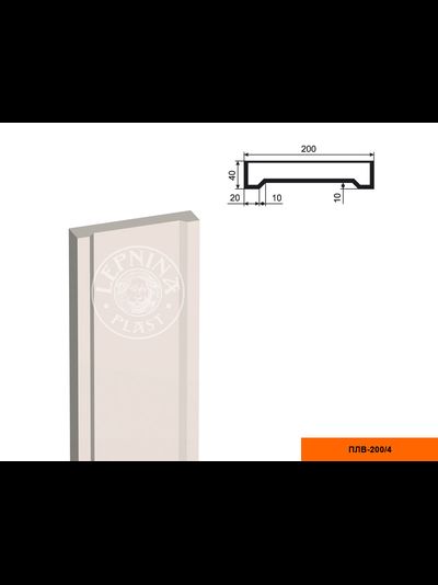 Тело фасадной пилястры из пенополистирола с покрытием LEPNINAPLAST-FASAD (Лепнинапласт-фасад) ПЛВ-200/4