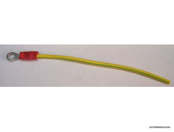 Контакт клемма кольцевая д.4мм с изоляцией+провод (цена за 50 шт) 12000248