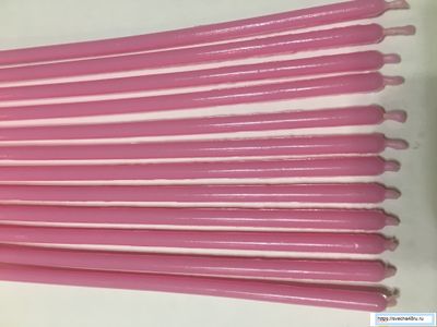 Свеча Розовая №80 (1 час горения).