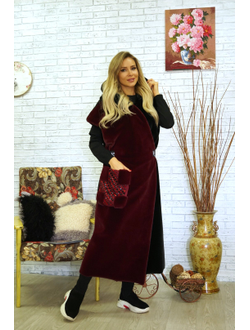 Жилет из экомеха модель 127