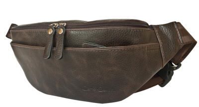 Кожаная поясная сумка Atessa brown (арт. 7009-04)