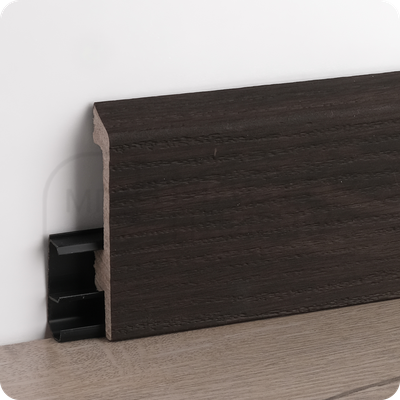 Плинтус из дюрополимера Winart Quadro Pro 80х16х2000 мм. Венге 014