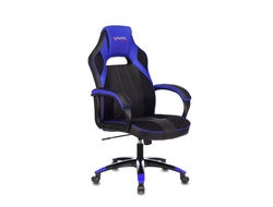 Кресло компьютерное Zombie VIKING 2 AERO, экокожа/ткань, черное/синее
