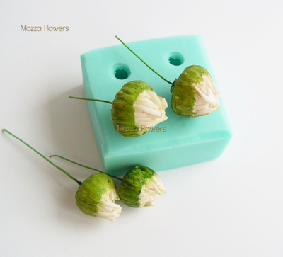 "Бутоны больших ромашек" силиконовый молд .