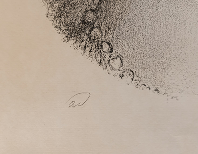 "Арка в г. Таллине" линогравюра Давыдов А.З. 1974 год