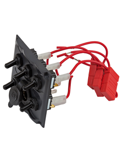 Панель Badger с пятью выключателями и гнездом прикуривателя