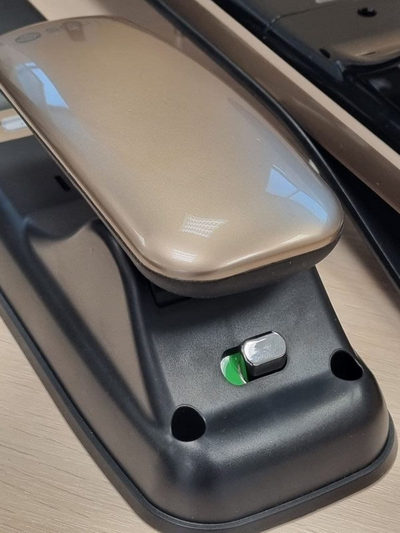 Врезной электронный дверной замок Solity GSP-1000BK GOLD с отпечатком пальца