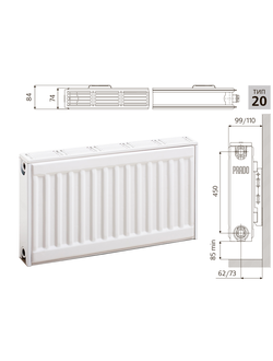 Cтальной панельный радиатор PRADO Classic  20х500х3000