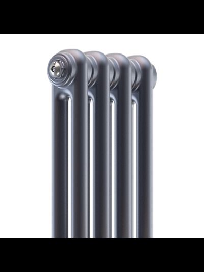 Стальной трубчатый радиатор Rifar Tubog 2180 6 секций Титан боковое подключение (серый RAL7012)
