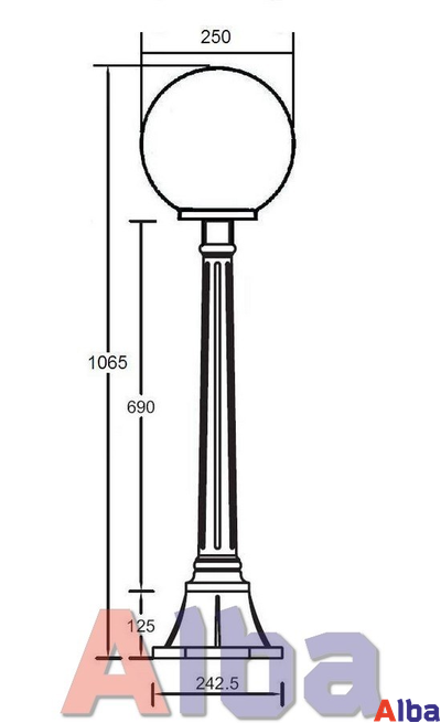 Globo 88207 S Парковый светильник