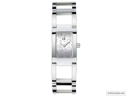 Часы-браслет женские Calvin Klein 0421170 Кельвин Кляйн, серебряного цвета. Жесткий браслет