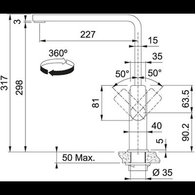 Смеситель Franke Mythos Swivel