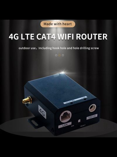 DE/H927EU Уличный 4G/3G роутер для систем видеонаблюдения, металлический корпус WiFi (b/g/n) до 150 Мбит/с (LAN*1)