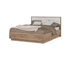 Спальня ОРЕГОН - КР 02 Кровать 1600 Дуб Крафт Табачный/Белый супермат