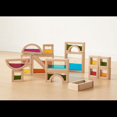 Деревянные сенсорные блоки с жидкостью (18 штук)