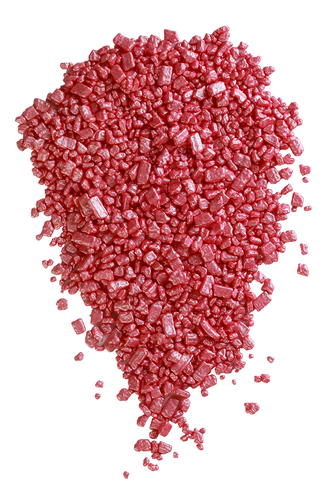 556 Посыпка сахарная декоративная цветная Крошка Люкс Перламутровая (Розовая)