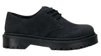 Полуботинки Dr Martens 1461 Combs Smooth Black