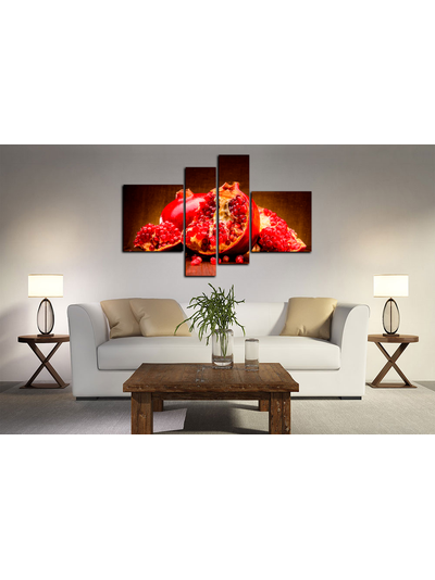 Модульная картина "Сочный гранат"