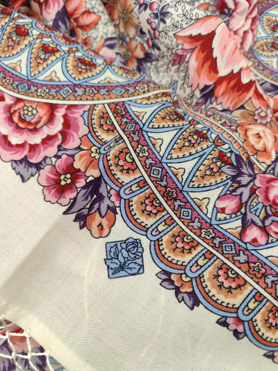 Павловопосадский платок Подружкины посиделки 1993-3