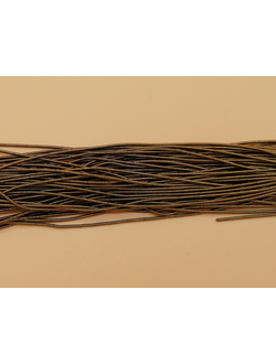 Канитель мягкая, цвет темная бронза, 1 мм