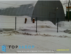 3D забор из прутка 4мм оцинкованный