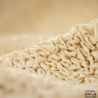 Чехол на 3хм диван без подлокотников, диван-книжку, диван Клик-кляк Микрофибра Ваниль.. РОССИЯ