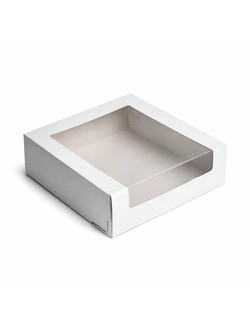 Коробка для торта с/о (белая), 225*225*60мм