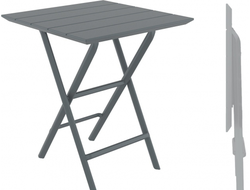 Стол пластиковый складной Helen Folding Table 60, темно-серый, 600х600х740 мм купить в Алуште