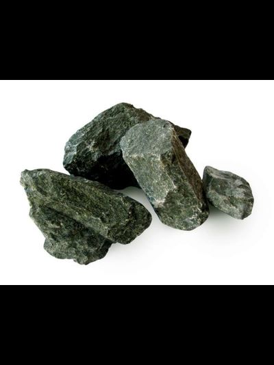 Камень для бани Дунит колотый 20 кг коробка