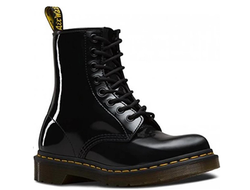 DR. MARTENS 1460 LAMPER PATENT BLACK