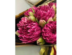 хризантемы из зефира