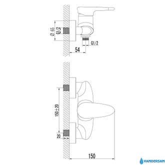 Смеситель для душа Status LM4403C