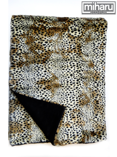 Плед из искусственного меха гепарда