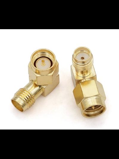 Переходник угловой SMA-J SMA-K для коаксиального кабельного разъема