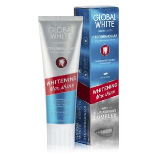 Зубная паста Global White Отбеливающая WHITENING Max shine 100 м