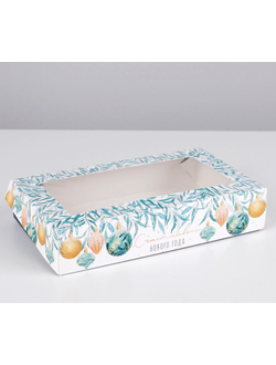 Коробка складная «С новым годом!»  12*20*4 см