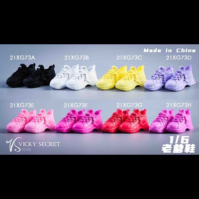 Женские кроссовки (белые) 1/6 Street shoes (21XG73B) - VSTOYS