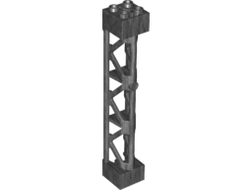 Support 2 x 2 x 10 Girder Triangular Vertical - Type 4 - 3 Posts, 3 Sections, Pearl Dark Gray (95347 / 6263553)