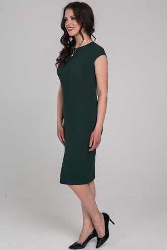 Платье - футляр ПЛ 5436 зеленый (48-60).