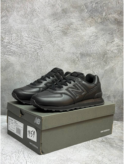 New Balance 574 Triple Black Leather