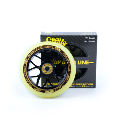 Колёса Eagle Supply 110x24 мм X6 Core Black / Yellow