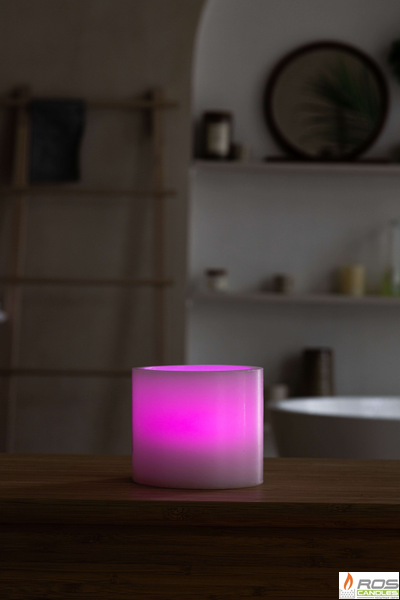 Гладкий парафиновый плафон для LED свечей - 11,7*10см